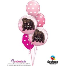 Bukiet-47 Puppy Kisses Qualatex #34075-2 27051-2